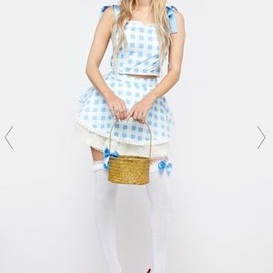 Doll Kill  Not in Kansas Dorthy Halloween Costume.